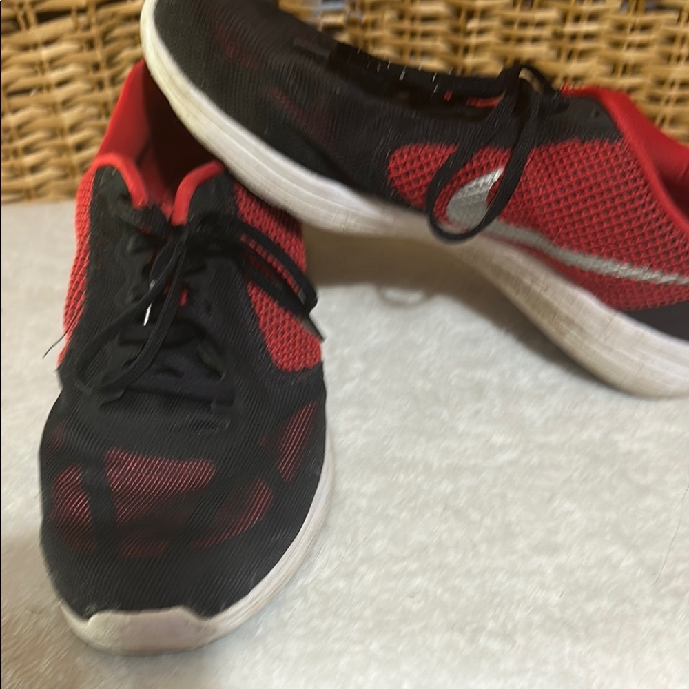 Nike Red and Black Running Shoes